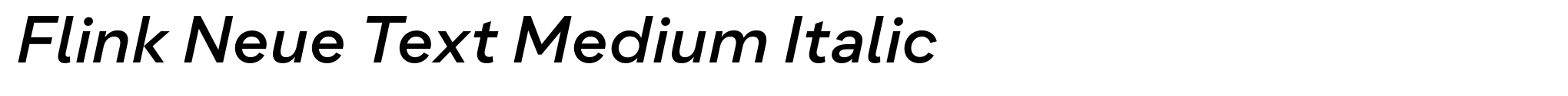 Flink Neue Text Medium Italic image